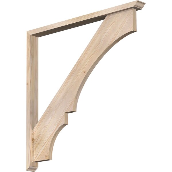 Ekena Millwork Balboa Traditional Smooth Bracket w/ Offset Brace, Douglas Fir, 3 1/2"W x 42"D x 42"H BKT0402X42X42BOA01SDF - main